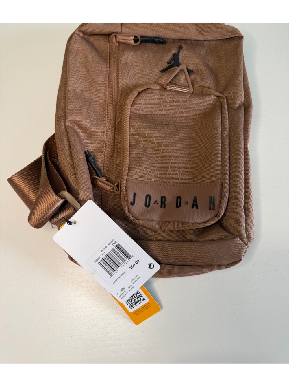 Jordan Air- Brown Messenger Crossbody Bag